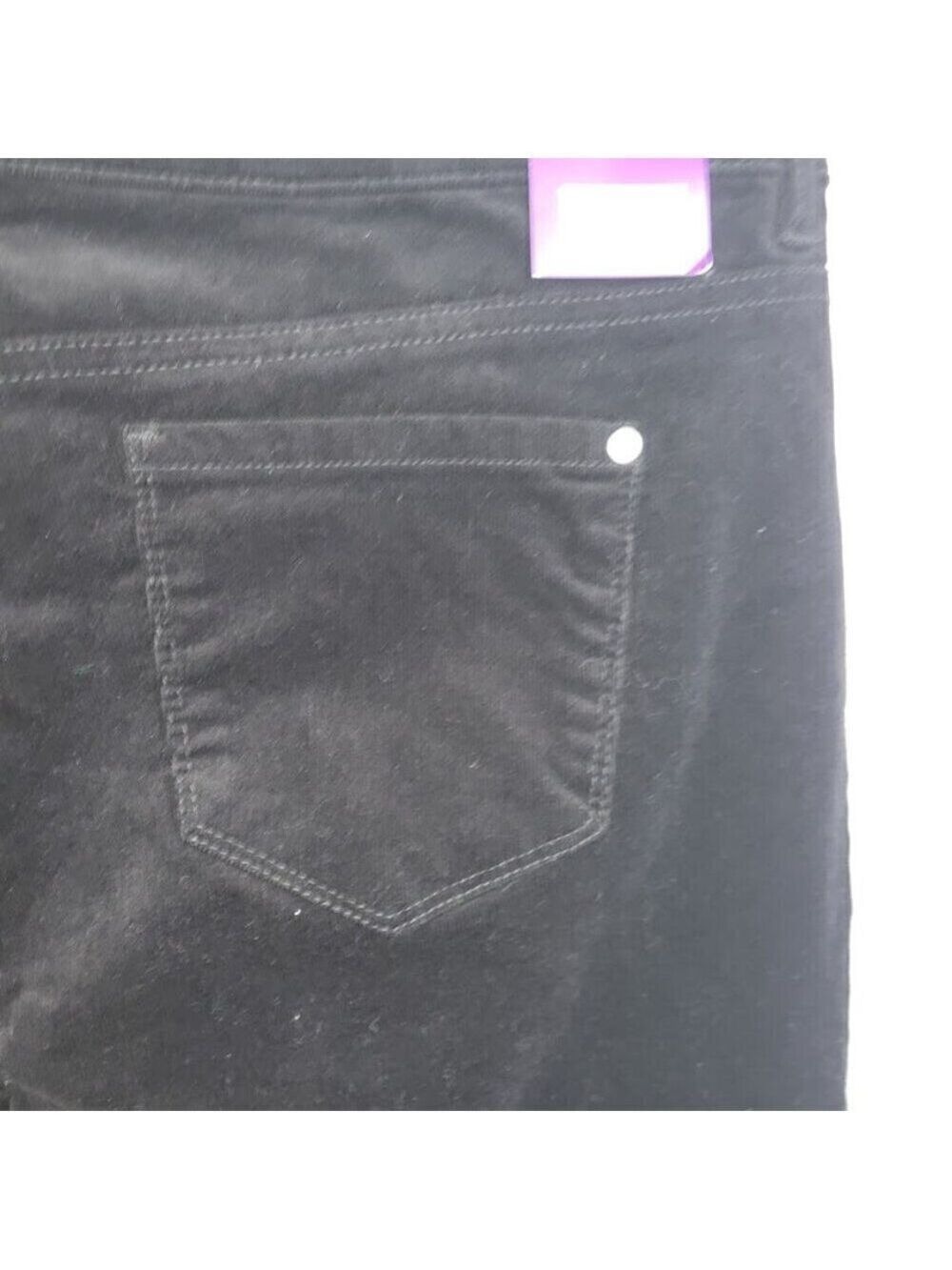 Well Worn Corduroy Skinny Pants Black High-Rise Super Soft Women's Size 14 NWT - Picture 7 of 13
